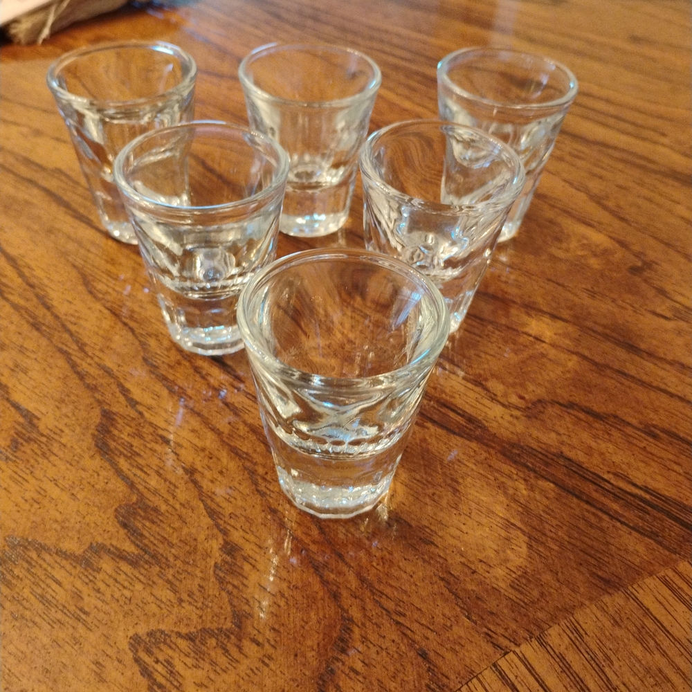 Clear Glass Shot Glass Set